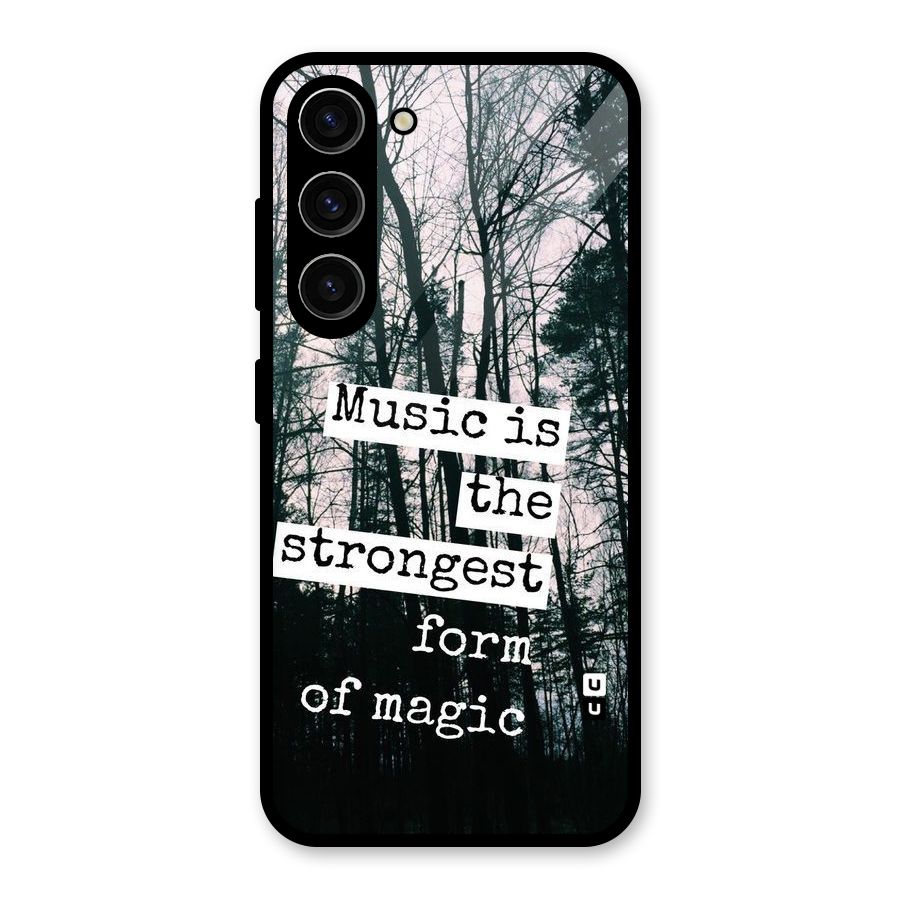 Music Magic Glass Back Case for Galaxy S23