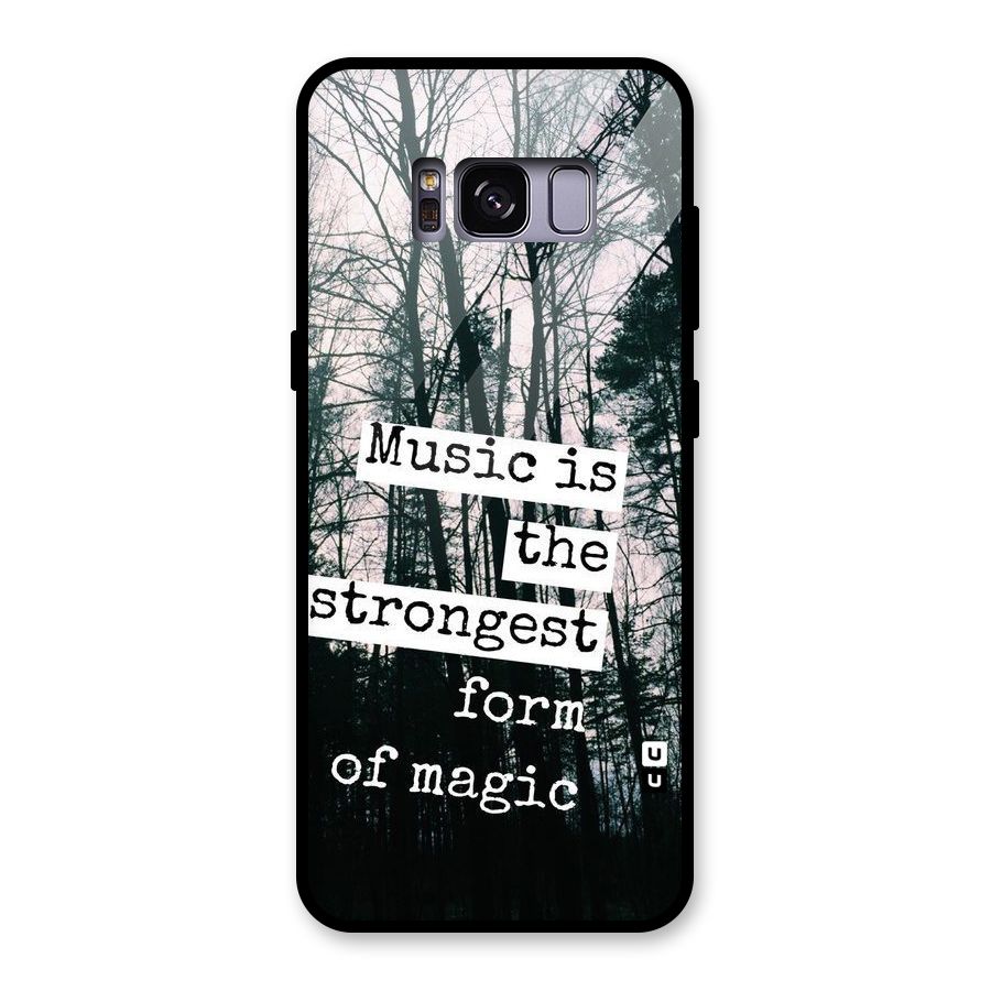 Music Magic Glass Back Case for Galaxy S8