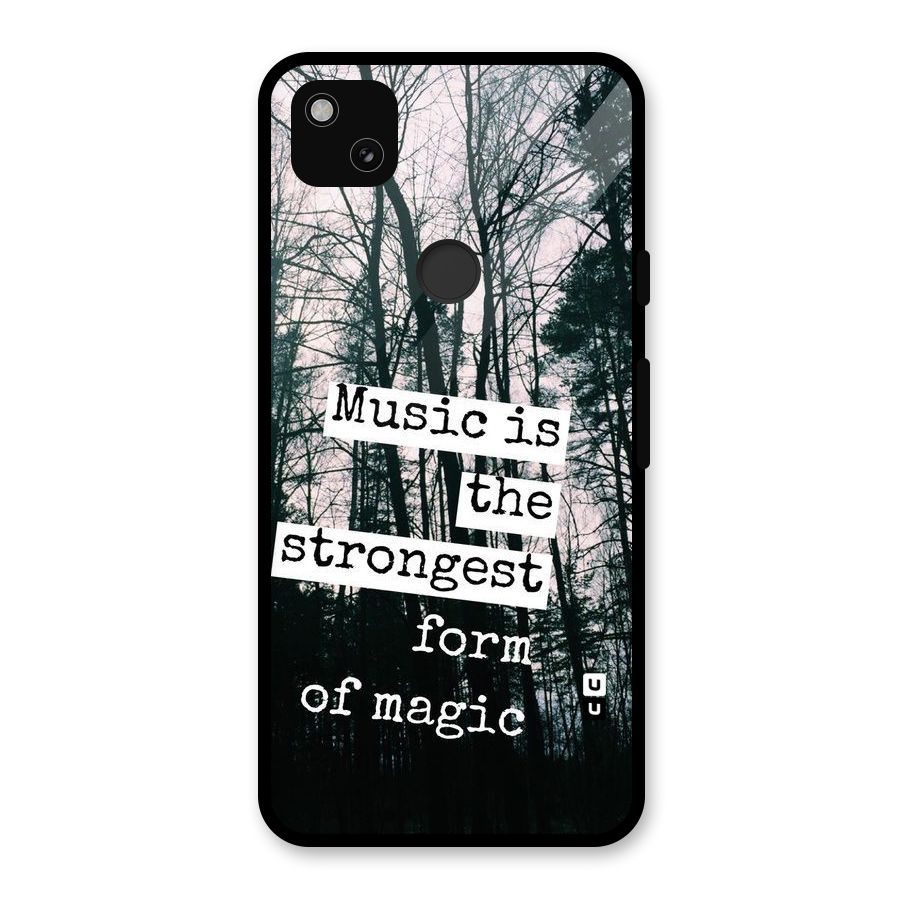 Music Magic Glass Back Case for Google Pixel 4a