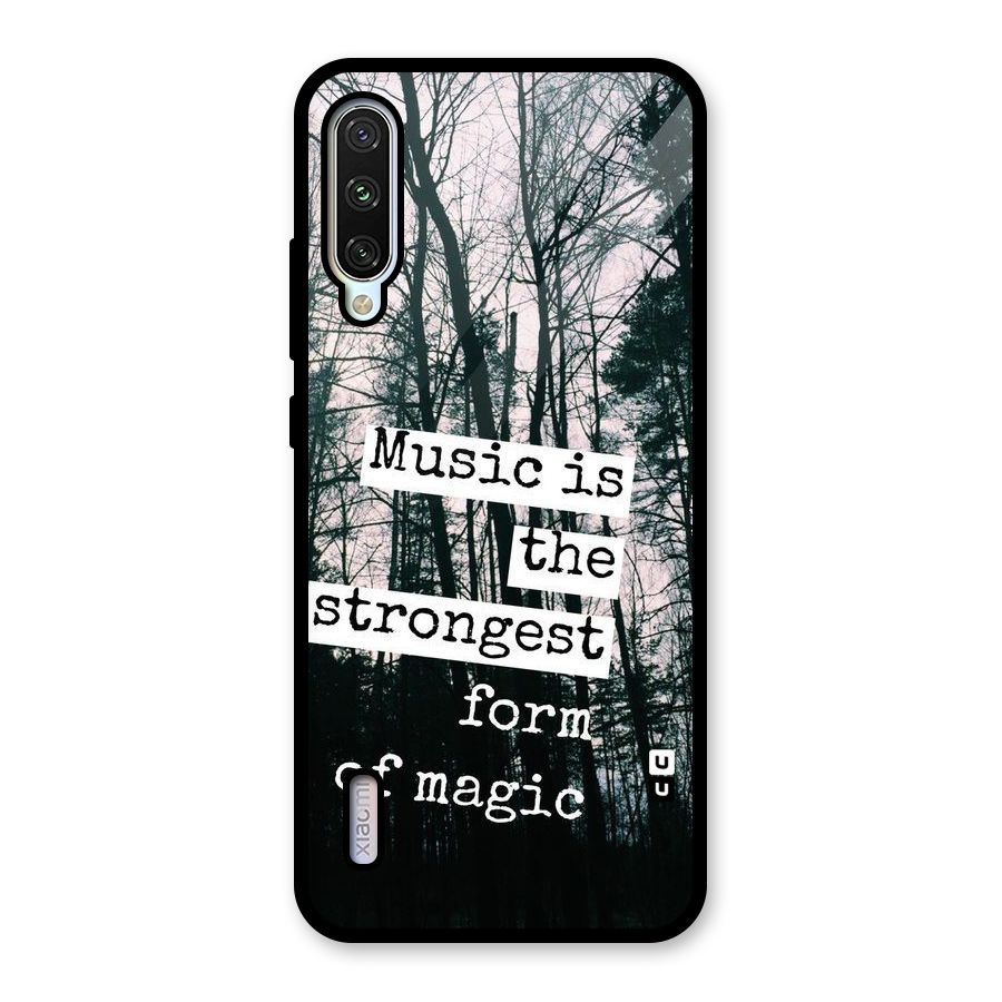 Music Magic Glass Back Case for Mi A3