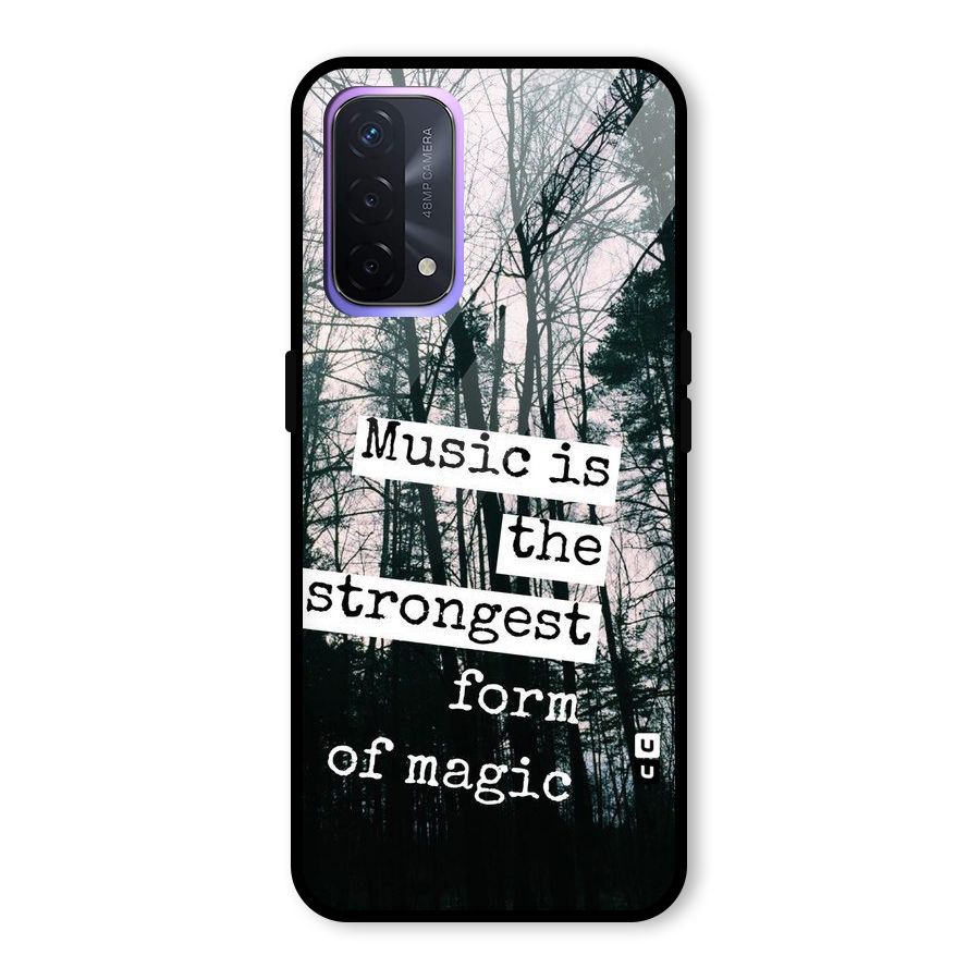 Music Magic Glass Back Case for Oppo A74 5G