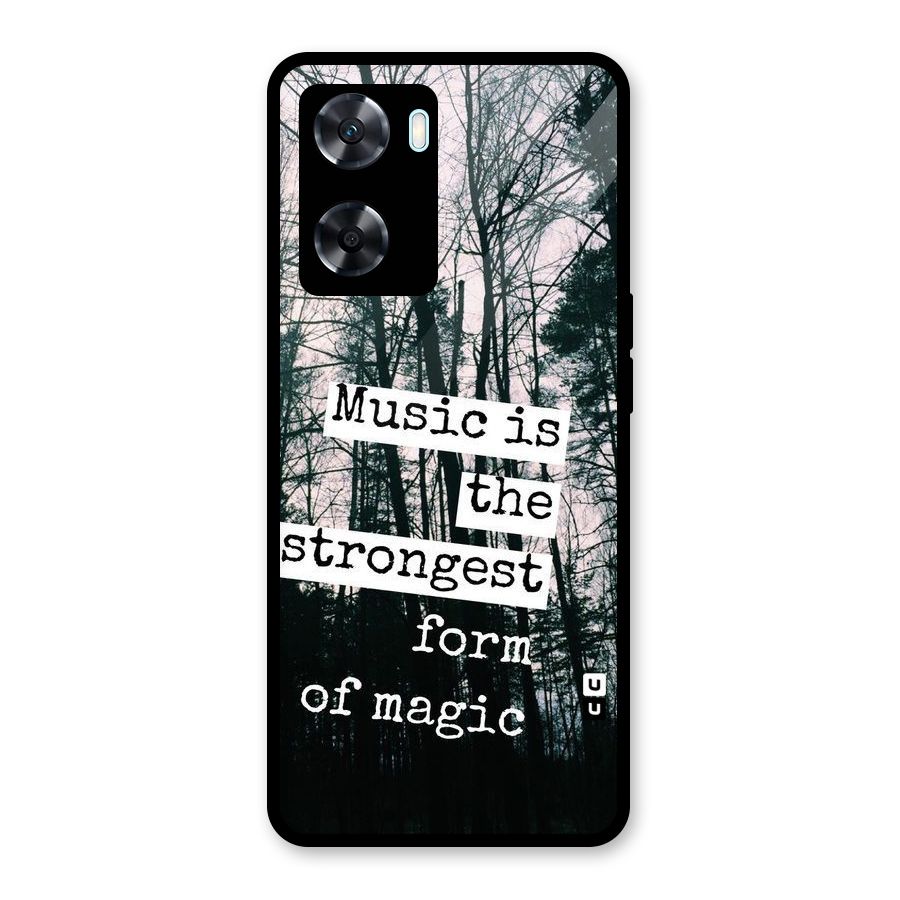 Music Magic Glass Back Case for Oppo A77