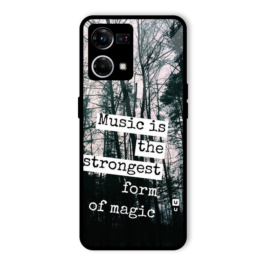 Music Magic Glass Back Case for Oppo F21 Pro 5G