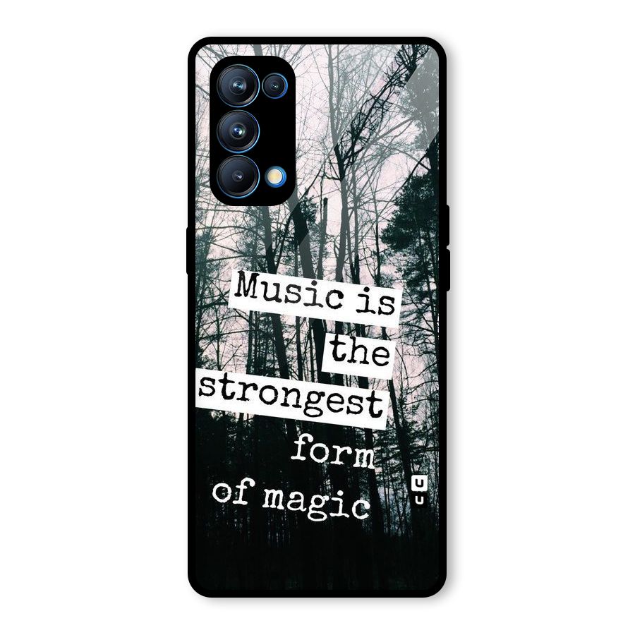 Music Magic Glass Back Case for Oppo Reno5 Pro 5G