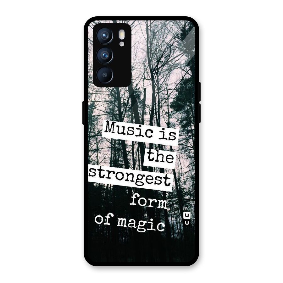 Music Magic Glass Back Case for Oppo Reno6 5G