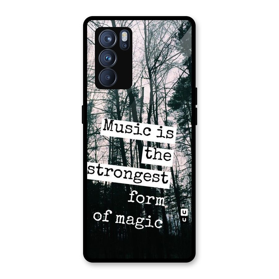 Music Magic Glass Back Case for Oppo Reno6 Pro 5G