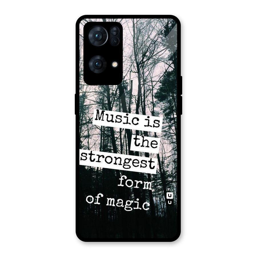 Music Magic Glass Back Case for Oppo Reno7 Pro 5G