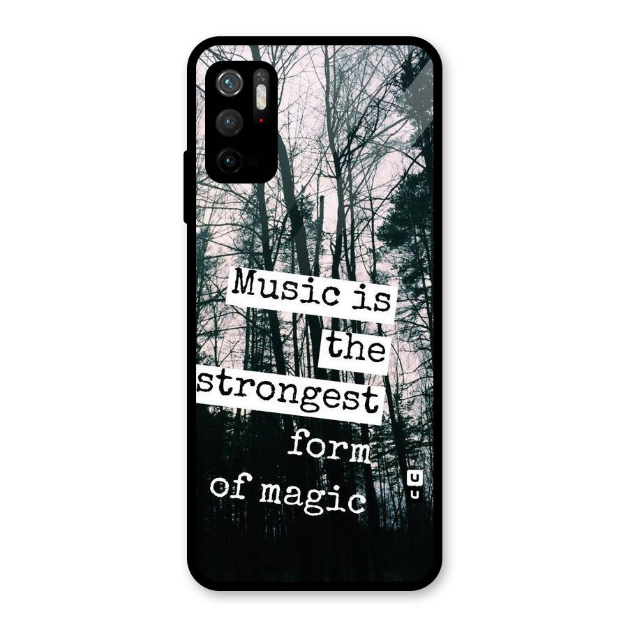 Music Magic Glass Back Case for Poco M3 Pro 5G