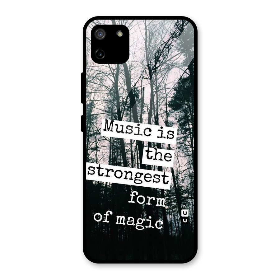 Music Magic Glass Back Case for Realme C11