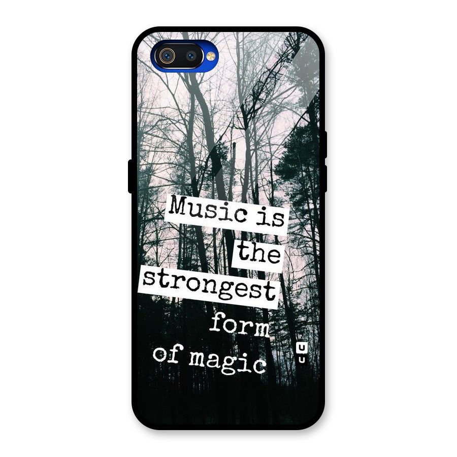 Music Magic Glass Back Case for Realme C2
