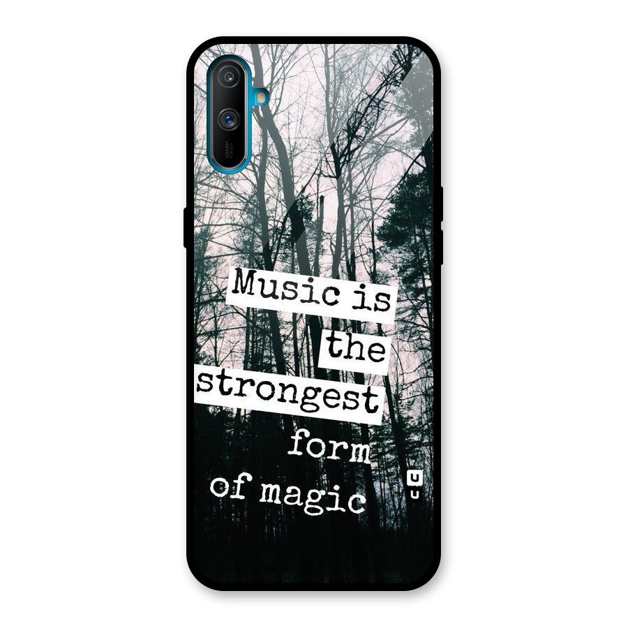 Music Magic Glass Back Case for Realme C3