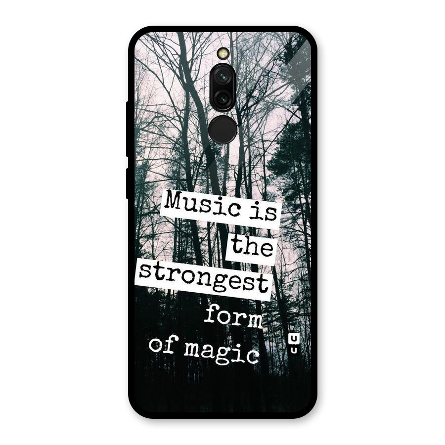 Music Magic Glass Back Case for Redmi 8