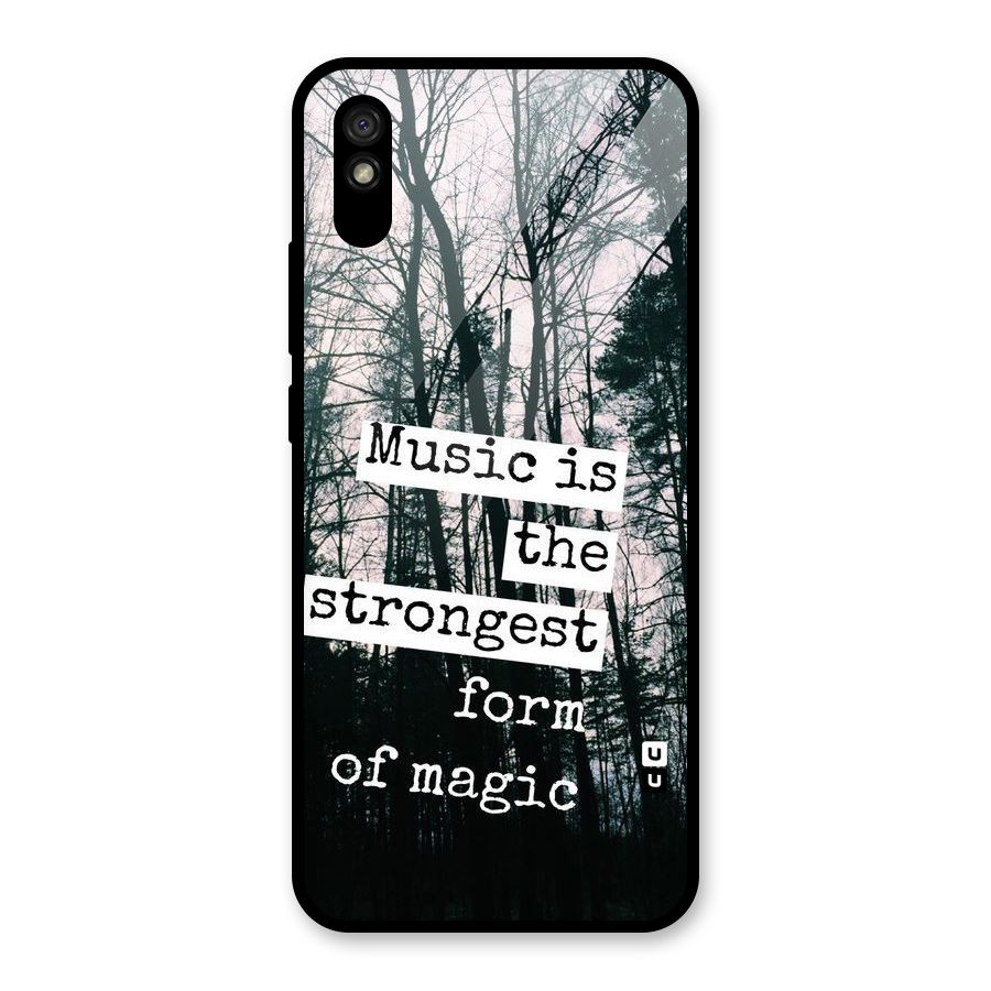 Music Magic Glass Back Case for Redmi 9A