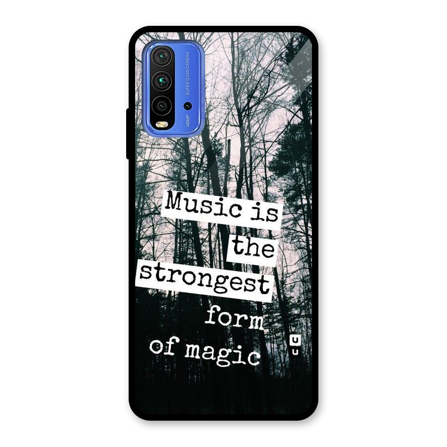 Music Magic Glass Back Case for Redmi 9 Power