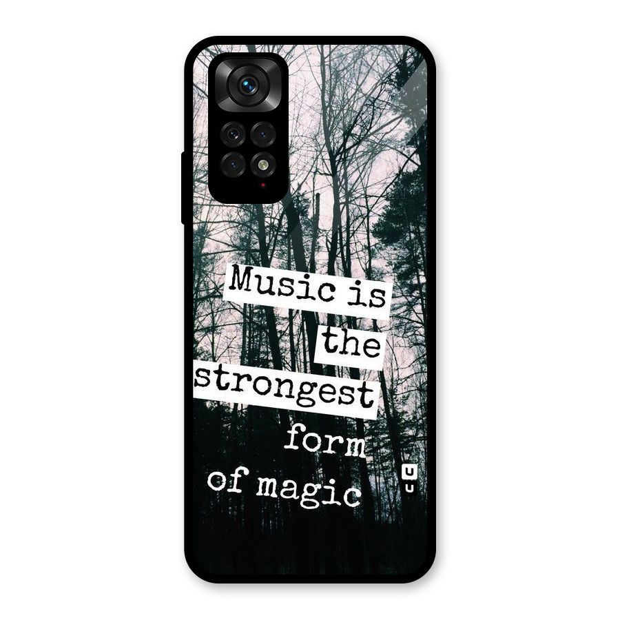 Music Magic Glass Back Case for Redmi Note 11