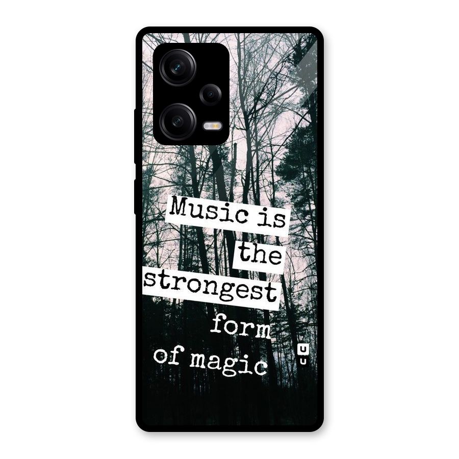 Music Magic Glass Back Case for Redmi Note 12 Pro