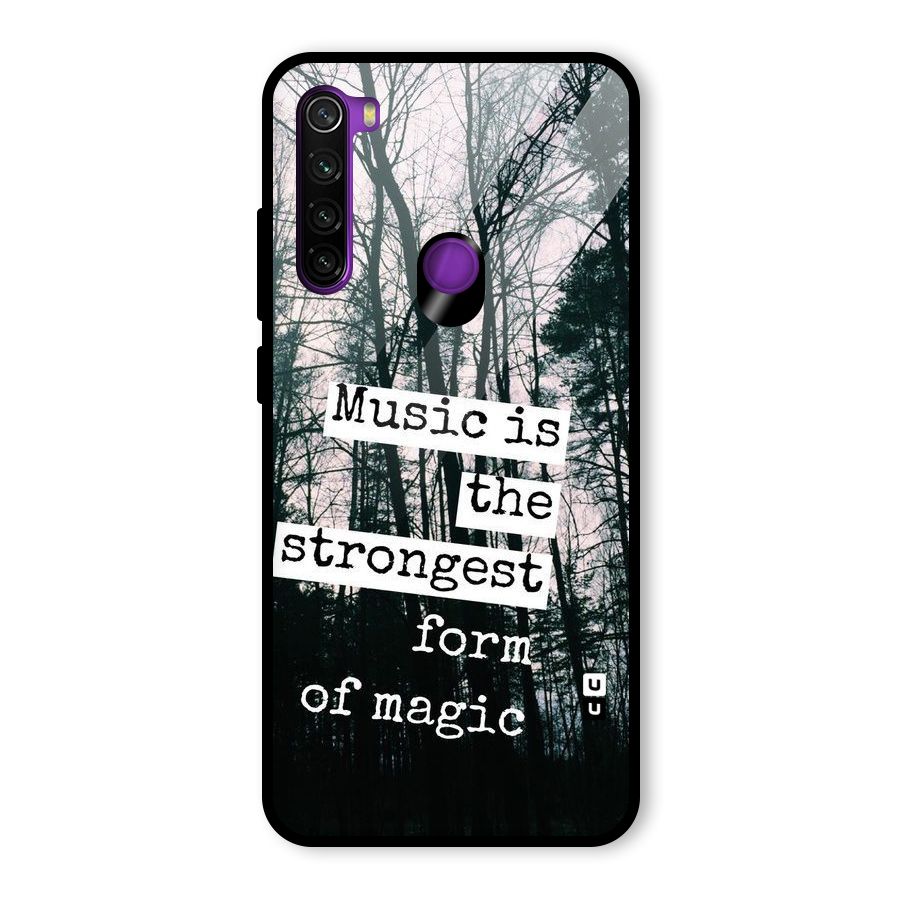 Music Magic Glass Back Case for Redmi Note 8