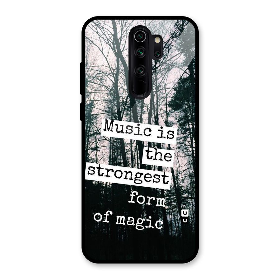 Music Magic Glass Back Case for Redmi Note 8 Pro