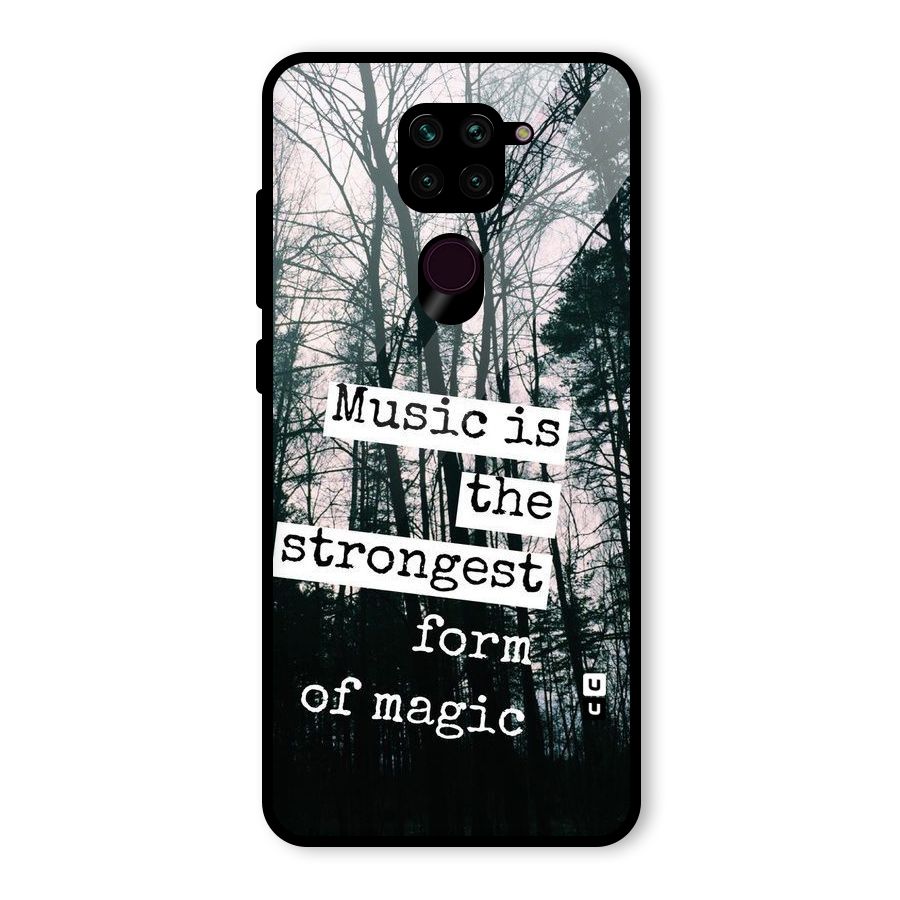 Music Magic Glass Back Case for Redmi Note 9