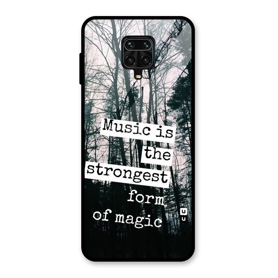 Music Magic Glass Back Case for Redmi Note 9 Pro