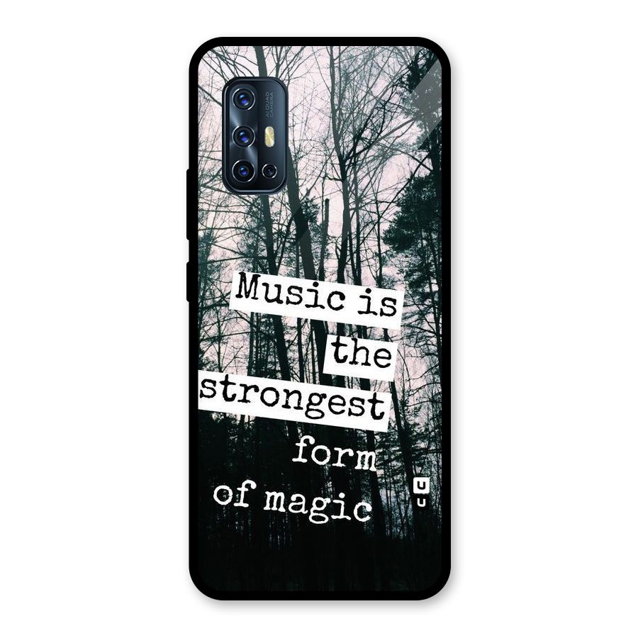 Music Magic Glass Back Case for Vivo V17