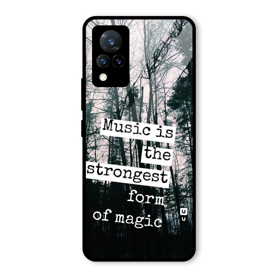 Music Magic Glass Back Case for Vivo V21 5G