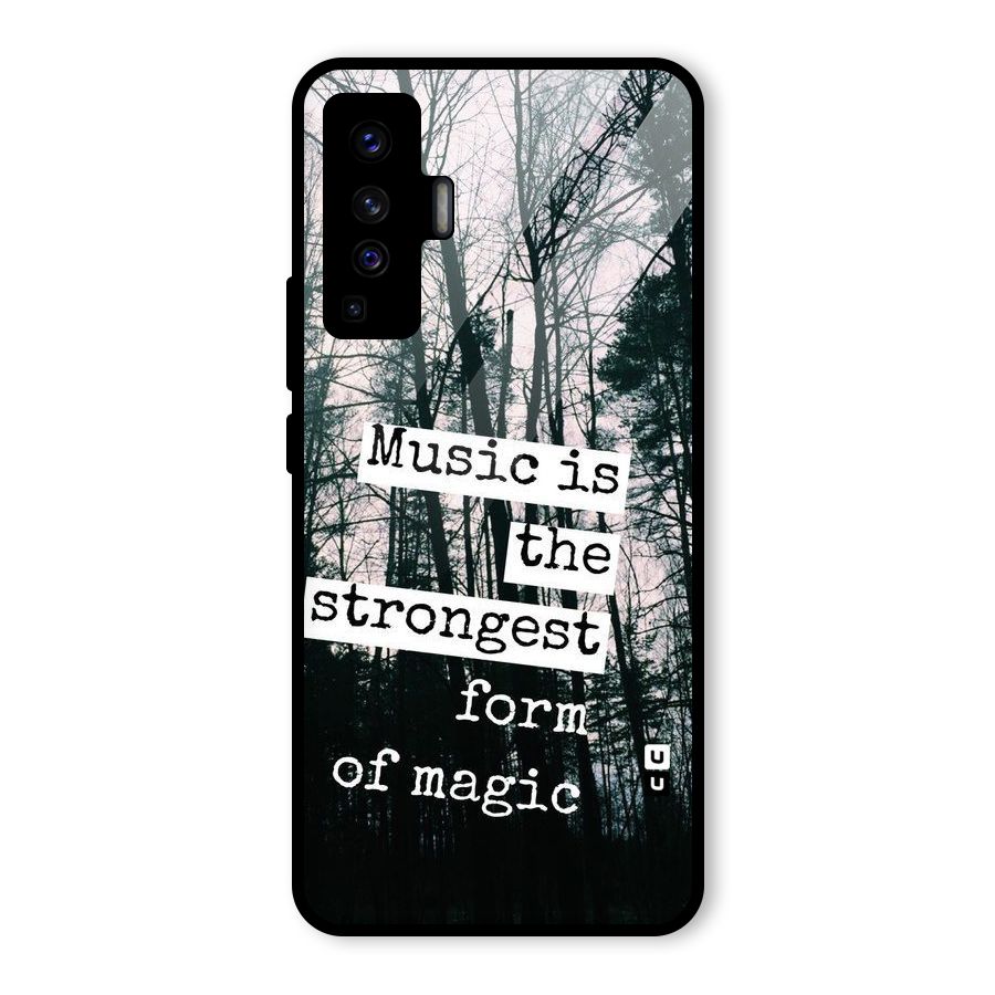 Music Magic Glass Back Case for Vivo X50