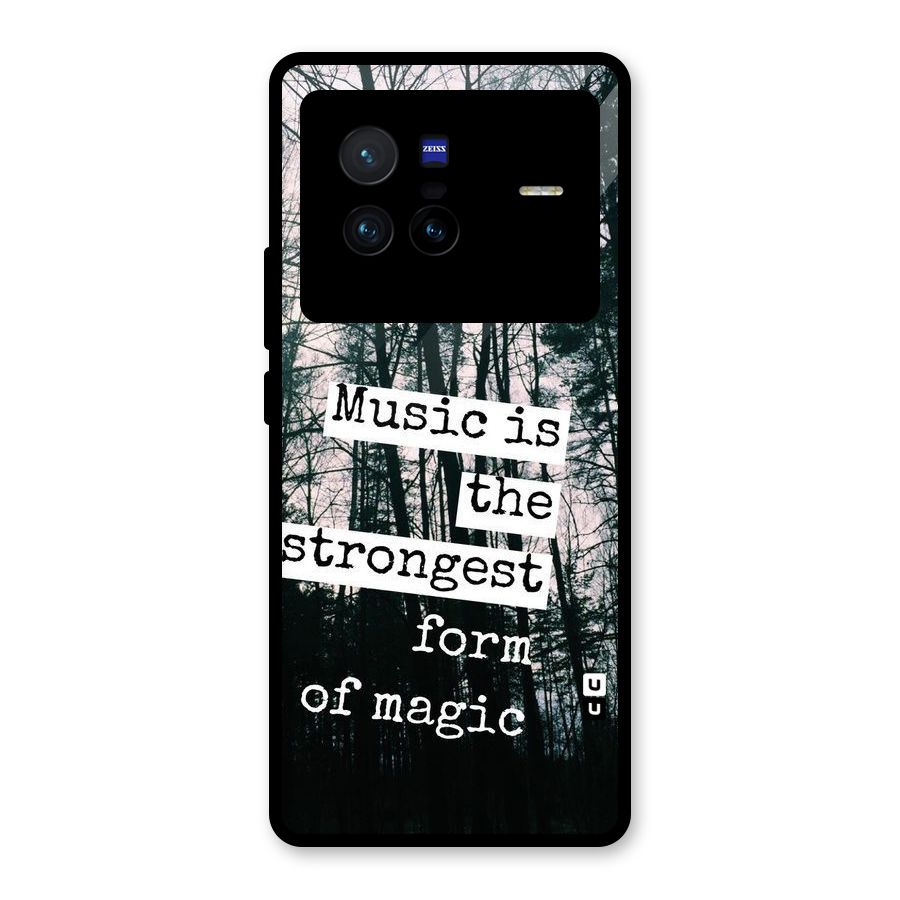 Music Magic Glass Back Case for Vivo X80