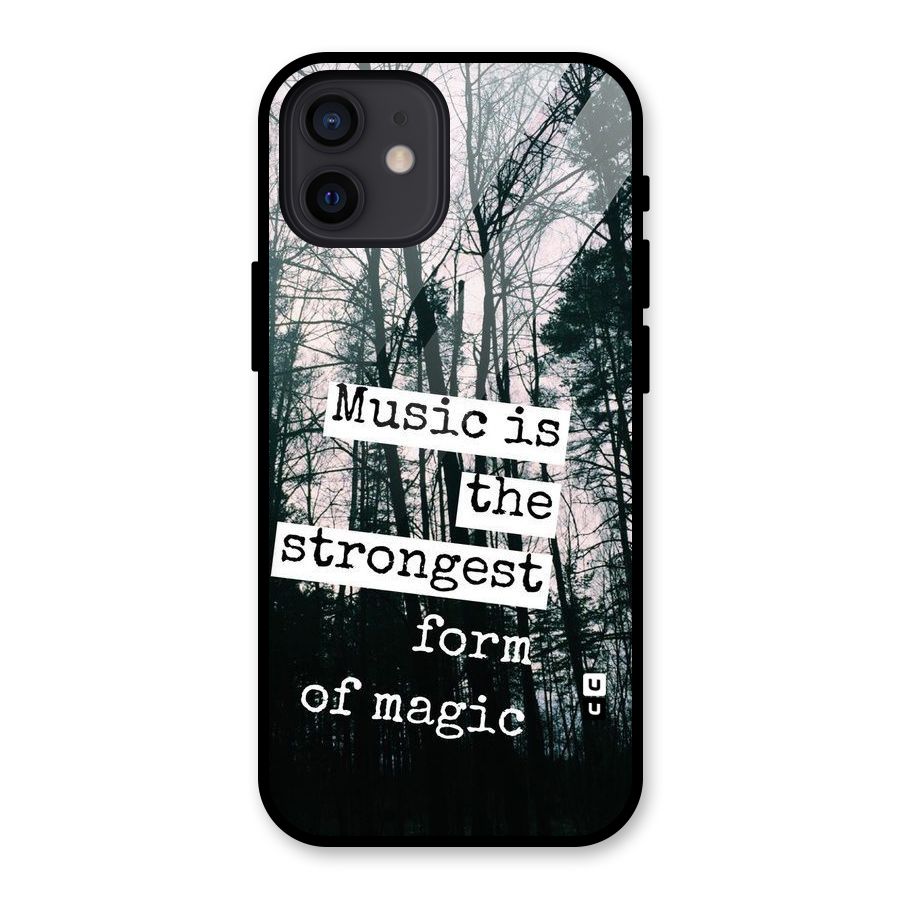 Music Magic Glass Back Case for iPhone 12