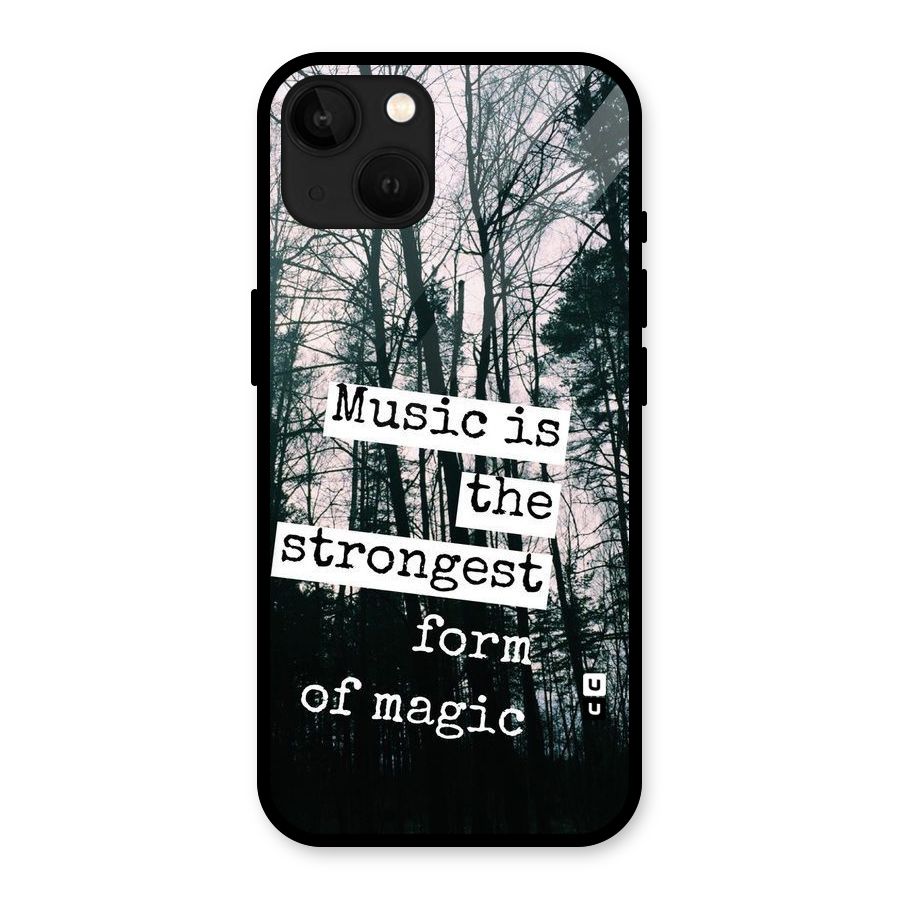 Music Magic Glass Back Case for iPhone 13