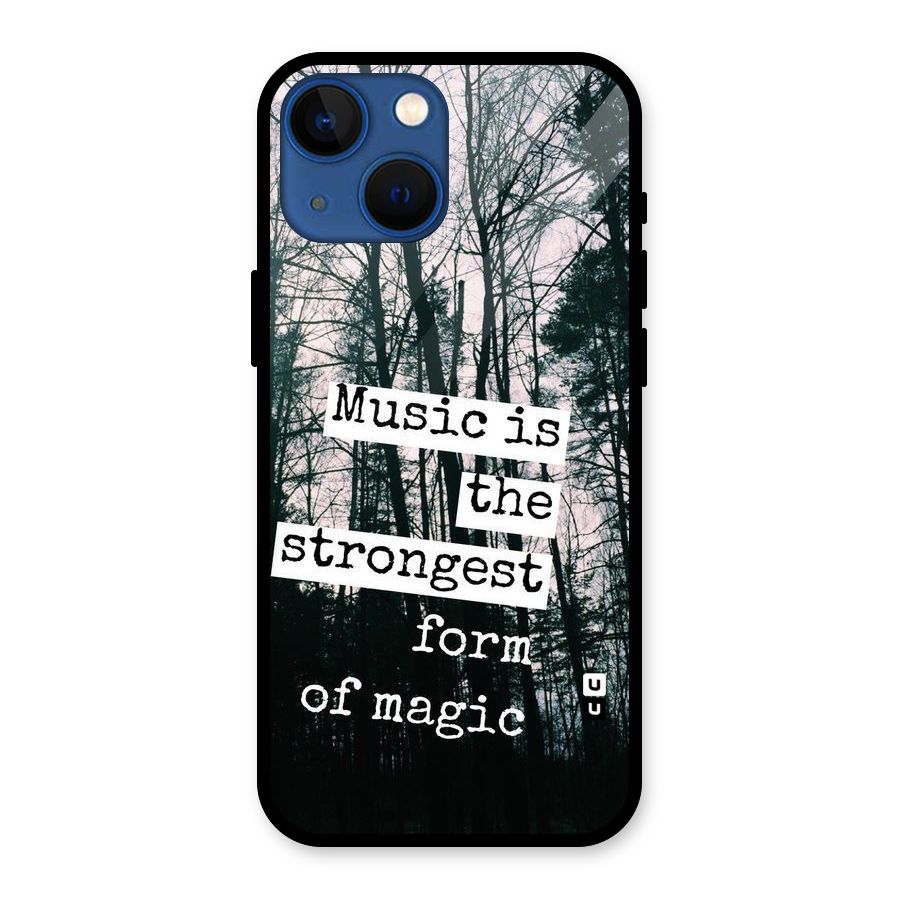 Music Magic Glass Back Case for iPhone 13 Mini