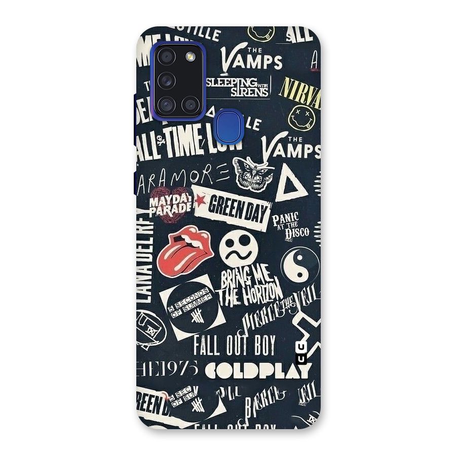 Music My Paradise Back Case for Galaxy A21s