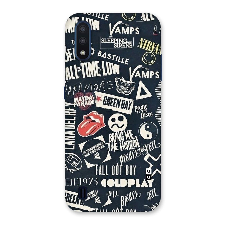 Music My Paradise Back Case for Galaxy M01