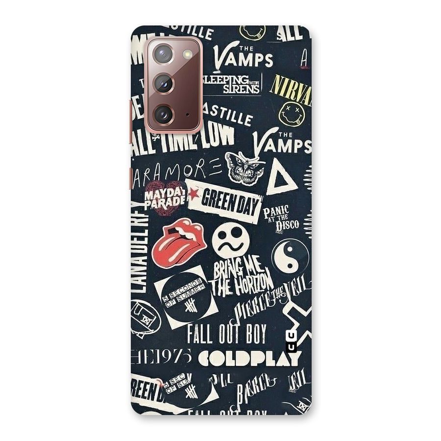 Music My Paradise Back Case for Galaxy Note 20