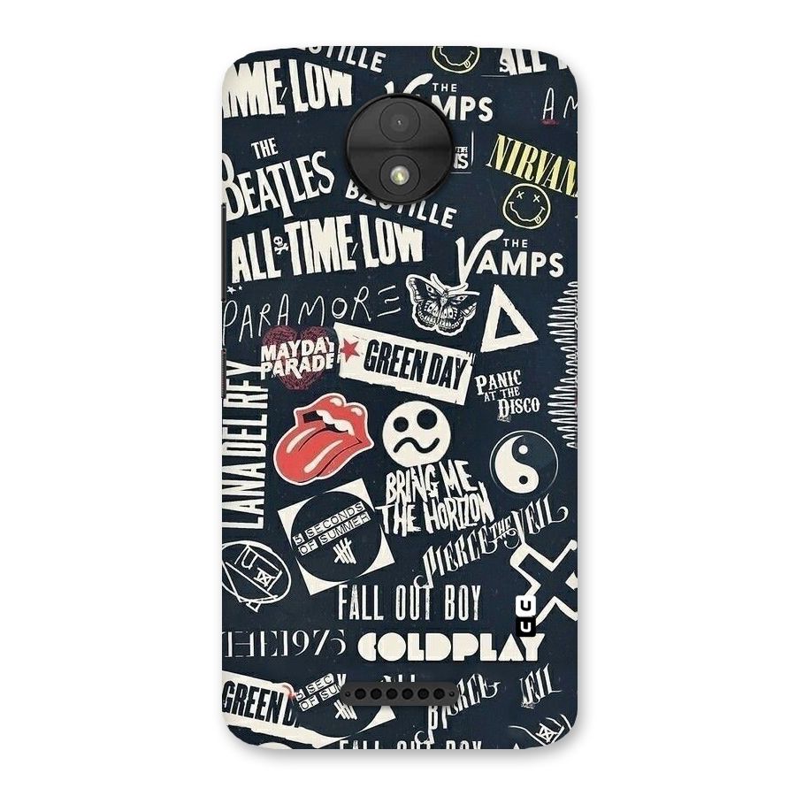 Music My Paradise Back Case for Moto C
