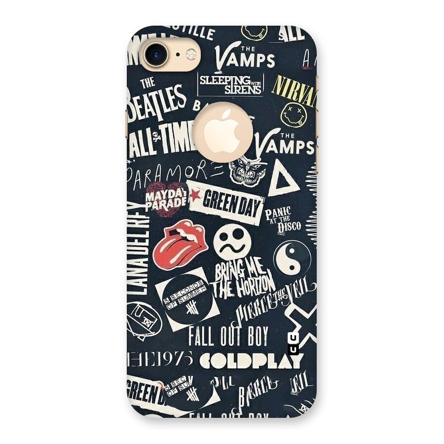 Music My Paradise Back Case for iPhone 7 Logo Cut