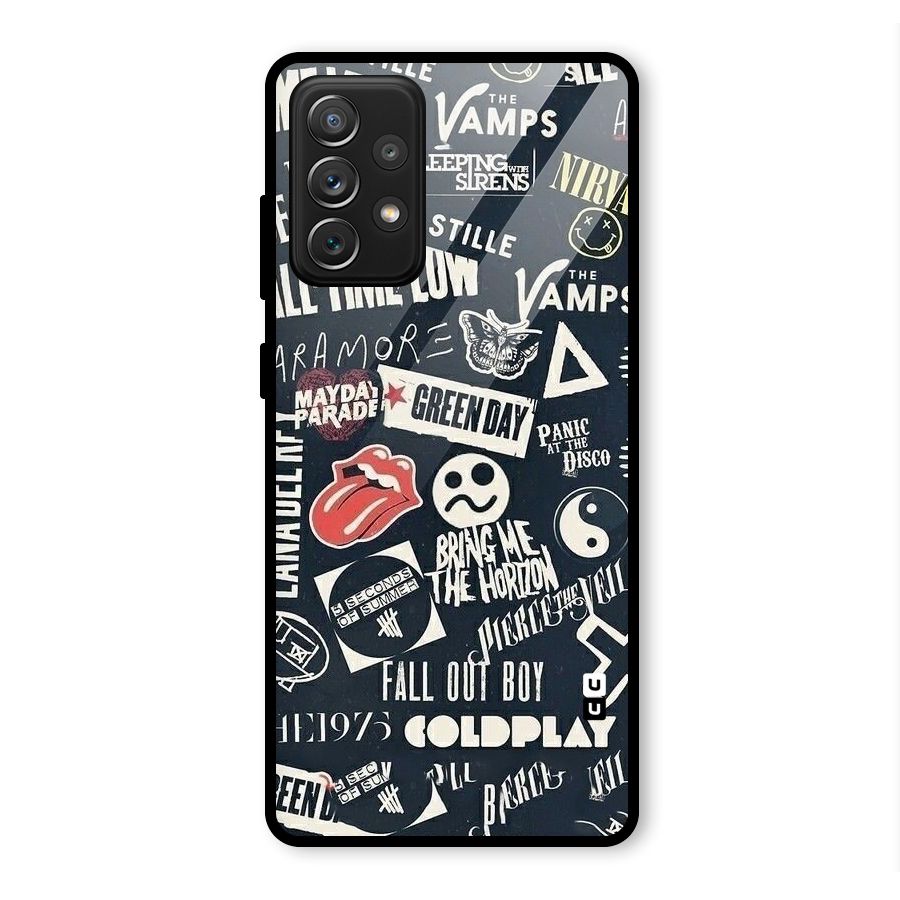 Music My Paradise Glass Back Case for Galaxy A72