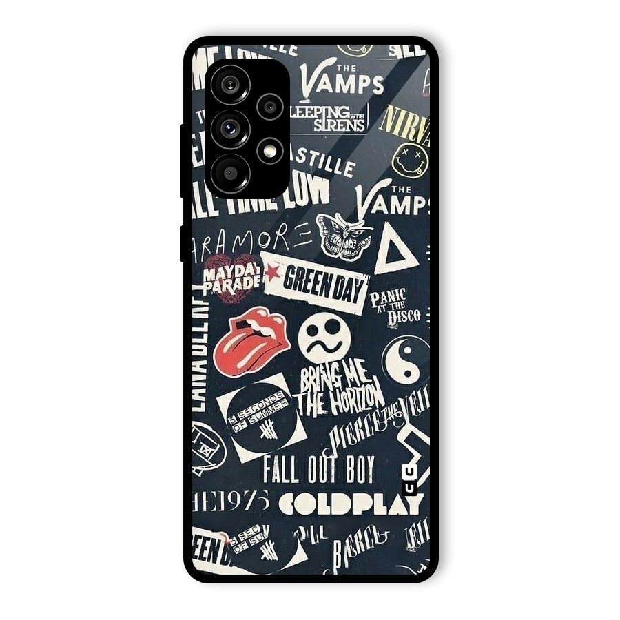 Music My Paradise Glass Back Case for Galaxy A73 5G