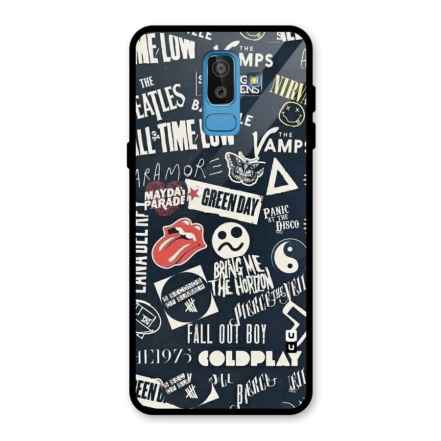 Music My Paradise Glass Back Case for Galaxy J8