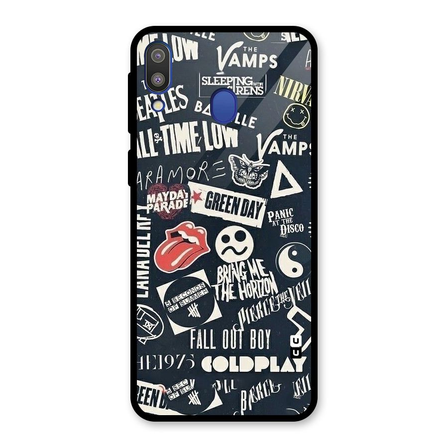 Music My Paradise Glass Back Case for Galaxy M20
