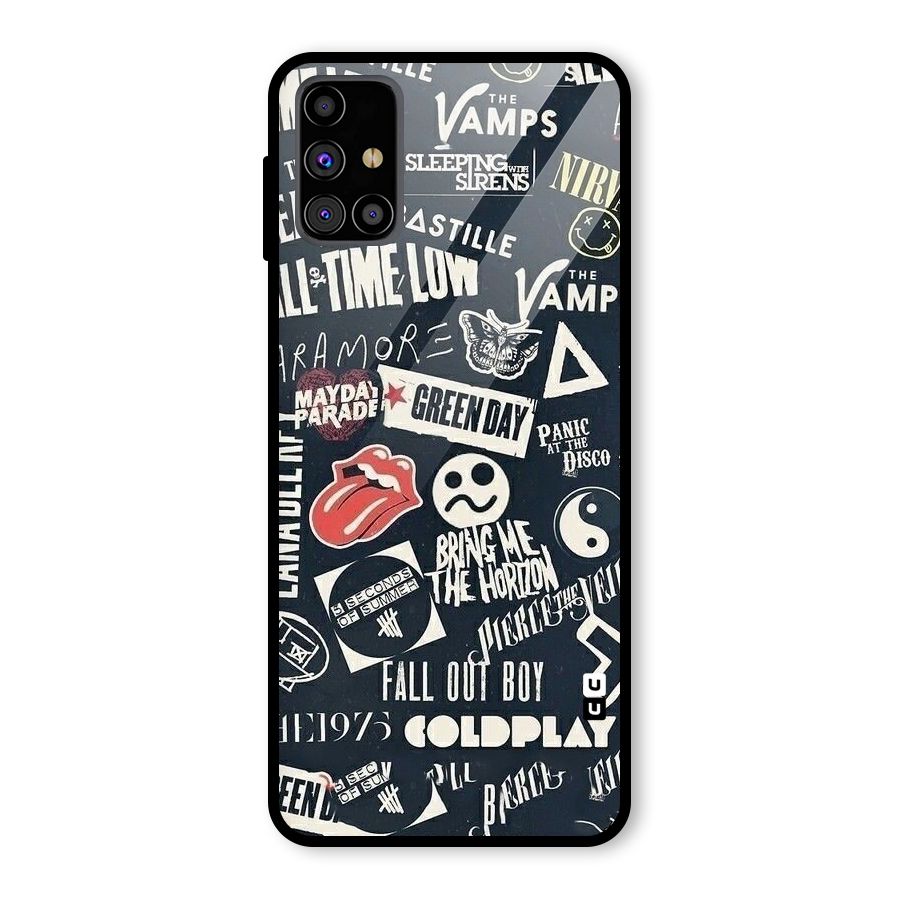 Music My Paradise Glass Back Case for Galaxy M31s