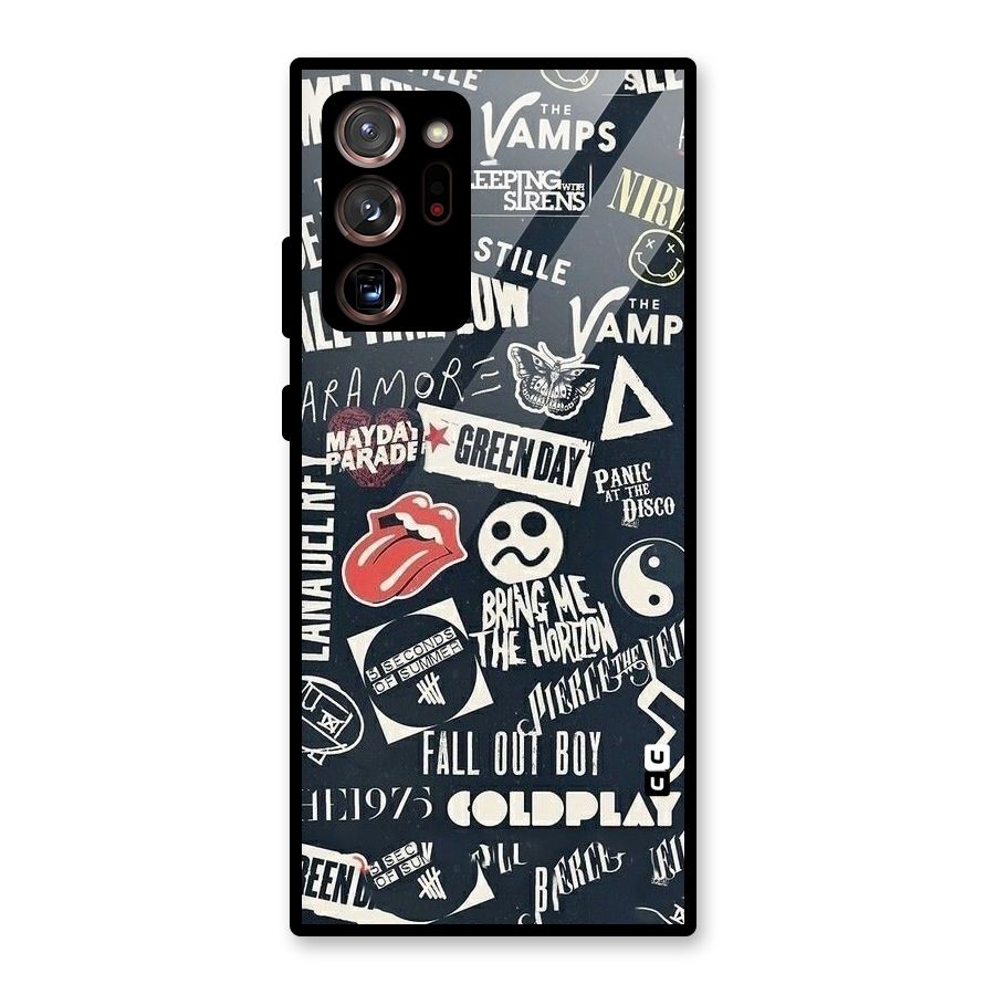 Music My Paradise Glass Back Case for Galaxy Note 20 Ultra