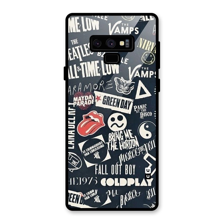 Music My Paradise Glass Back Case for Galaxy Note 9