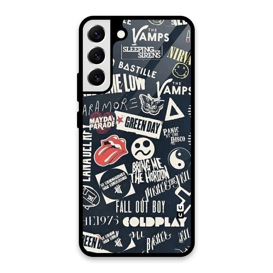 Music My Paradise Glass Back Case for Galaxy S22 Plus 5G