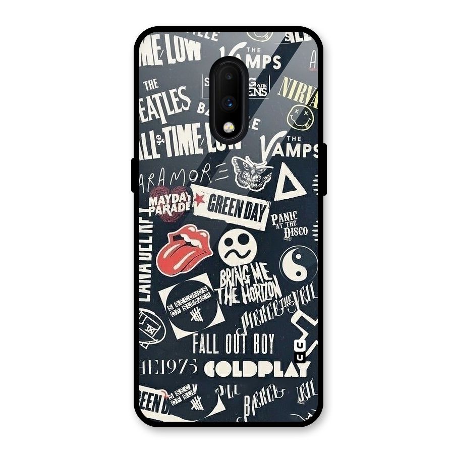 Music My Paradise Glass Back Case for OnePlus 7