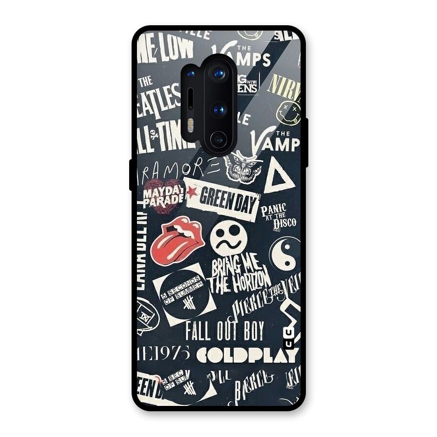 Music My Paradise Glass Back Case for OnePlus 8 Pro