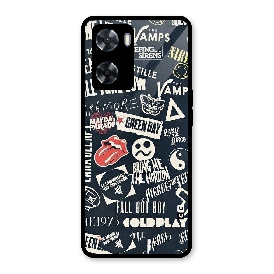 Music My Paradise Glass Back Case for Oppo A57 2022