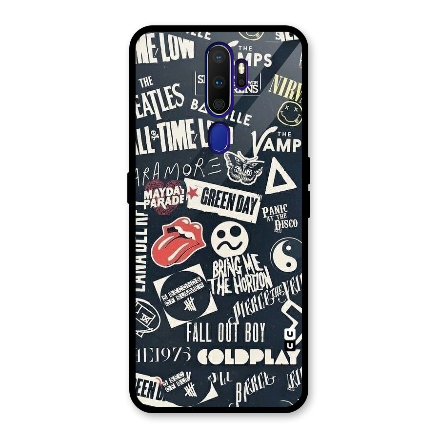 Music My Paradise Glass Back Case for Oppo A9 (2020)