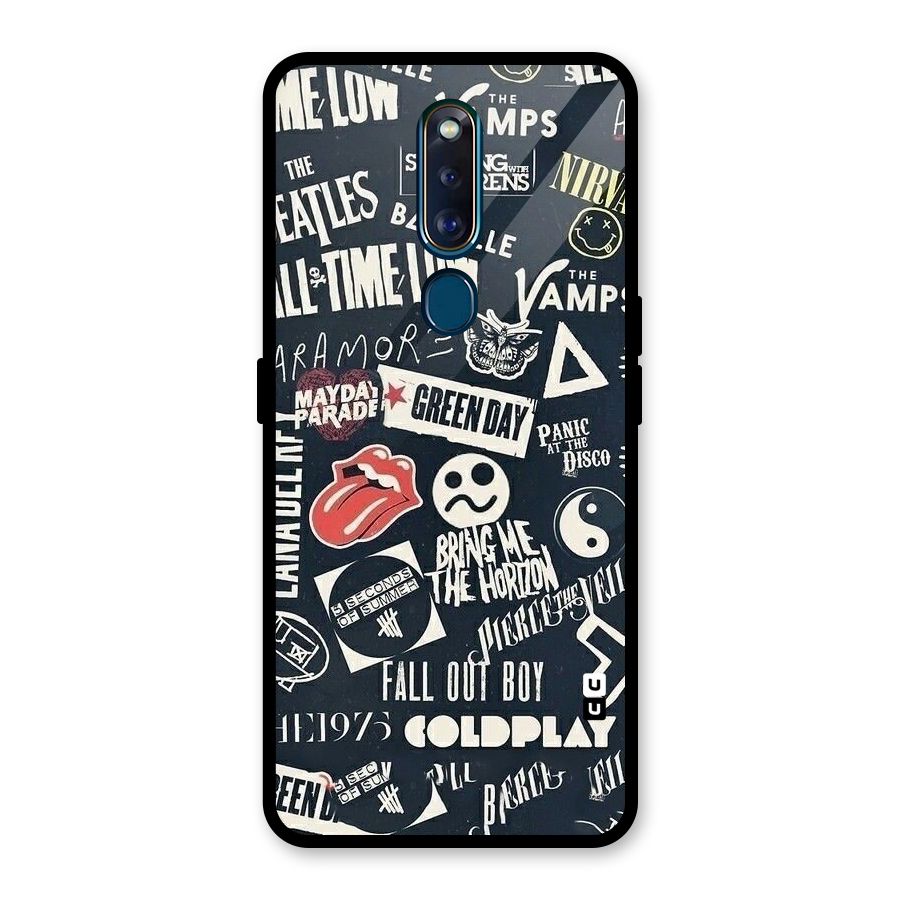 Music My Paradise Glass Back Case for Oppo F11 Pro