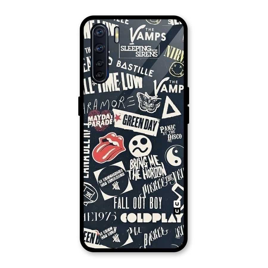 Music My Paradise Glass Back Case for Oppo F15